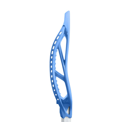 STX Hyper Power lacrosse head in Carolina Blue - side view