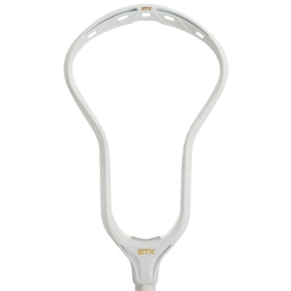 STX Hyper Power lacrosse head in White - front view