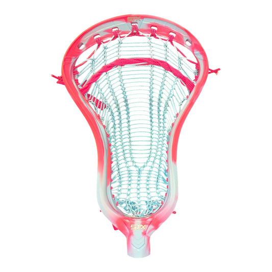 STX Stallion 1K lacrosse head in Cotton Candy, pre-strung with Armor Mamba mesh, for field attack and midfield