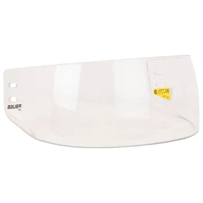 Bauer Pro Straight Hockey Visor Clear Medium – front view – Sanderson Lacrosse