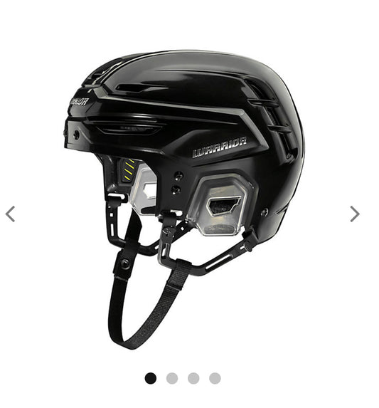 Warrior Alpha One helmet in black, for hockey and box lacrosse with AdaptFit 270 BOA fit system