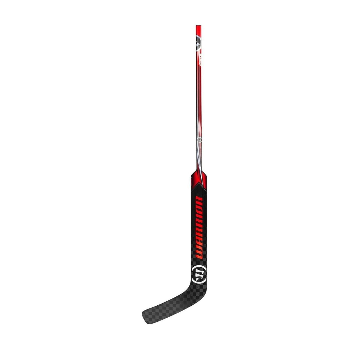 Warrior Covert QR50 senior goalie hockey stick in black and red
