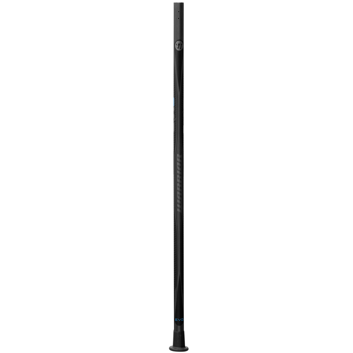 Warrior Evo QX3 Attack Lacrosse Shaft in Black – reverse side view – Sanderson Lacrosse