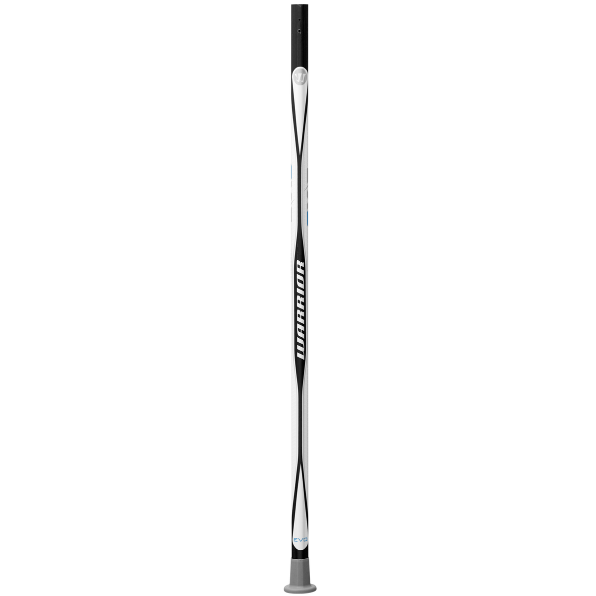 Warrior Evo QX3 Attack Lacrosse Shaft in White – reverse side view – Sanderson Lacrosse