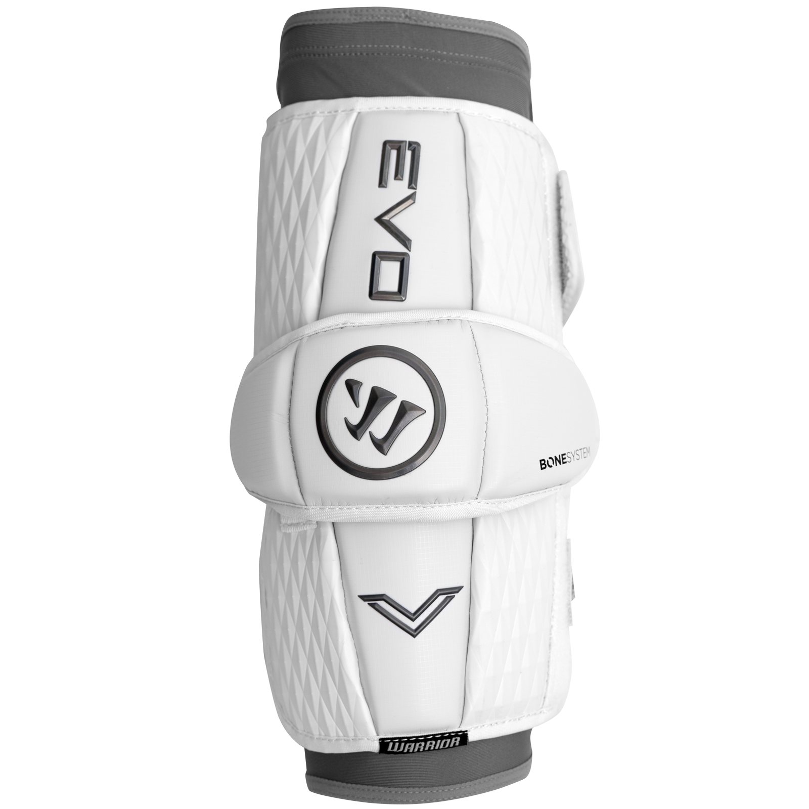 Close-up of Warrior EVO V lacrosse arm pad protective padding