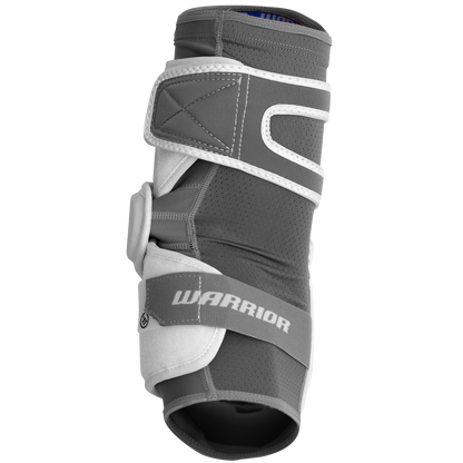 Front view of Warrior EVO V lacrosse arm pad with BoneSystem protection
