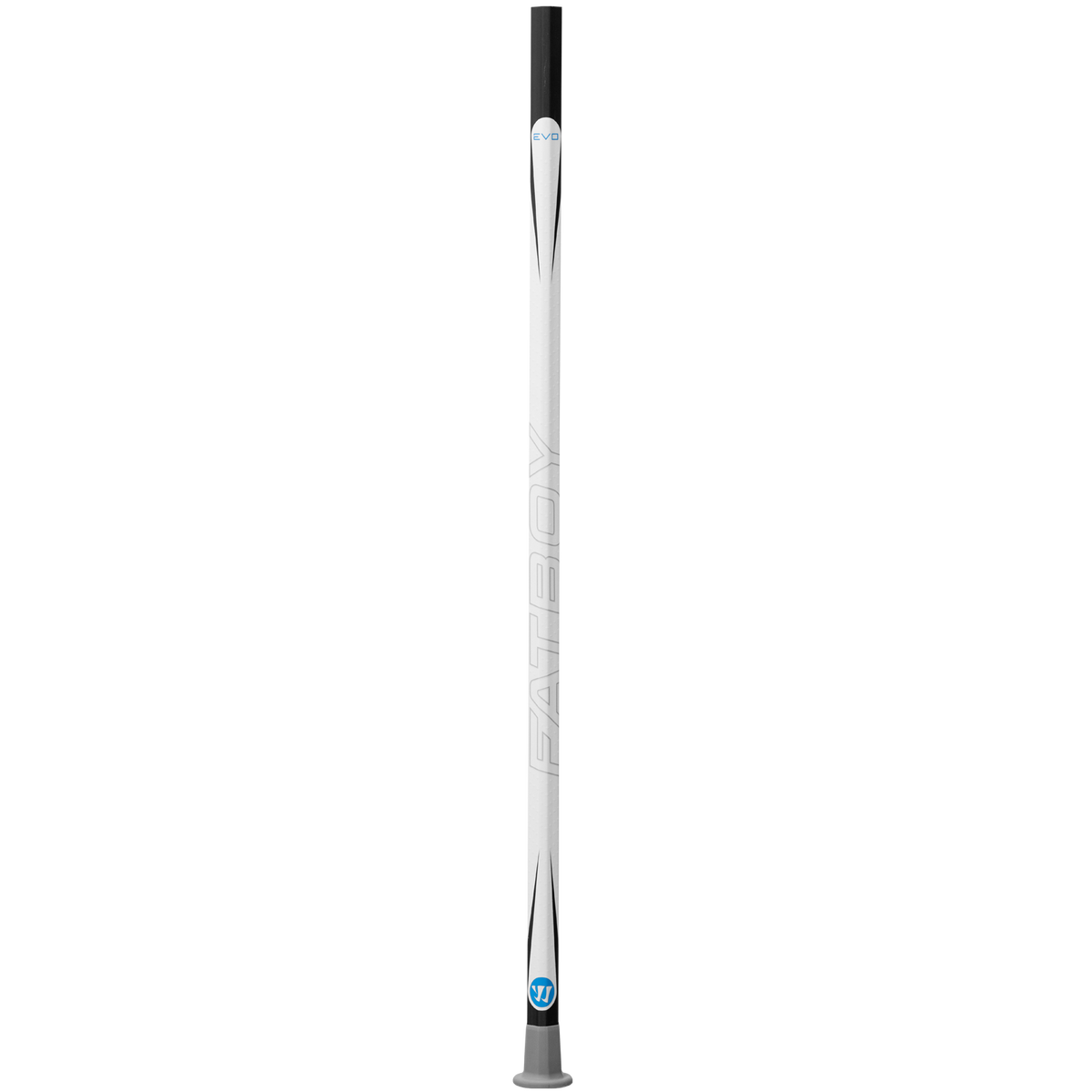 Warrior Fatboy Evo QX3 Lacrosse Shaft in White – side view – Sanderson Lacrosse